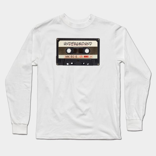 Underground Cassette Long Sleeve T-Shirt by lukassfr